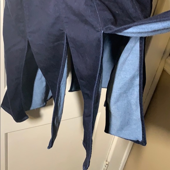 Lane Bryant Dark Denim Fringed Skirt - Picture 6 of 7